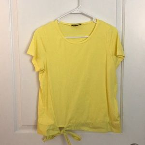 Yellow J. Crew top w/ cute bow